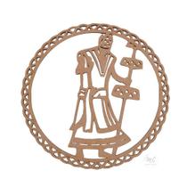 Mandala Orixá Oxalufã MDF 30cm de Diâmetro