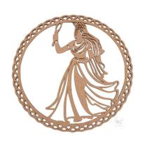 Mandala Orixá Oxum MDF 30cm de Diâmetro