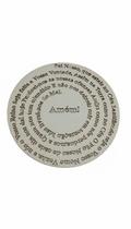 Mandala Pai Nosso MDF 30cm Fé para Parede 3mm Oração Branco Mandala Pai Nosso MDF 30cm Fé para Parede 3mm Oração Branco