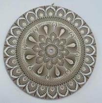 Mandala Paz, Equilibrio e serenidade 50cm pintada à mão MDF 6mm Mandala Paz, Equilibrio e serenidade 50cm pintada à mão MDF 6mm