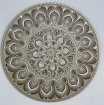 Mandala Paz, Equilibrio e serenidade 65cm pintada à mão MDF 6mm