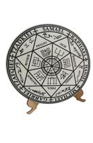 Mandala Pentáculo Sete Arcanjos Em Mdf 30cm 6mm Com Suporte Mandala Pentáculo Sete Arcanjos Em Mdf 30cm 6mm Com Suporte