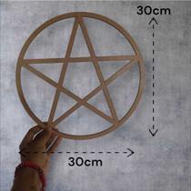 Mandala Pentagrama Divino MDF Cru OU Pintado 30CM Poder, Equilíbrio, Harmonia Mandala Pentagrama Divino MDF Cru OU Pintado 30CM Poder, Equilíbrio, Harmonia