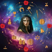 Mandala Roda Cigana - Tecido Oxford 68cm x 68cm Mandala Roda Cigana - Tecido Oxford 68cm x 68cm