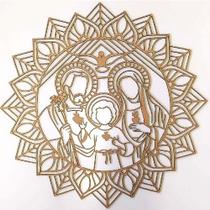 Mandala Sagrada Familia 20cm com Bordas