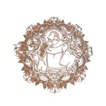 Mandala São Francisco Trabalhada 20cm