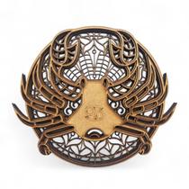 Mandala Signo Câncer Enfeite Decorativo de Mdf 17 cm