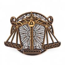 Mandala Signo Libra Enfeite Decorativo de Mdf 17 cm