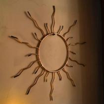 Mandala Solar de Parede em Ferro Proteção, Energização e Harmonização de Ambientes