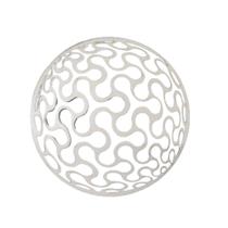 mandala spinner 20 cm decoração ambiente branco mdf 3mm - trovarelli
