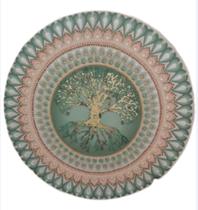 Mandala Suavidade, força e confiança 65cm pintada à mão mdf 6mm