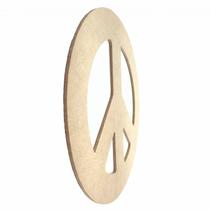 Mandala Vazada em MDF Cru 3mm Símbolo da Paz - cnc14