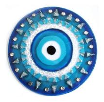 Mandala Vidro Vitral Pendurar Olho Grego 14cm - Inveja - Cultura Zen