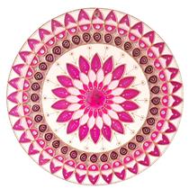 Mandala Vitral Decorativa de parede em vidro de 25cm Mandala Vitral Decorativa de parede em vidro de 25cm
