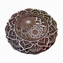 Mandala Yin-yang Em Camadas Relevo Decoração 3d 29cm