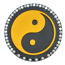 Mandala Yin Yang/Equilíbrio 26 cm - Aqui Tem Magia