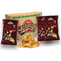 Mandioca Chips Barbecue Sertanitos 50g- 3 Pacotes Mandioca Chips Barbecue Sertanitos 50g- 3 Pacotes