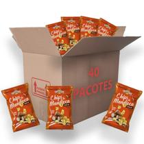 Mandioca Chips com Sal Sertanitos Natural 50g - 40 Pacotes
