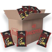 Mandioca Chips Pimenta e Limão Sertanitos 50g - 40 pacotes