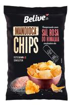 Mandioca Doce Chips Belive Com Sal Rosa Himalaia 50g