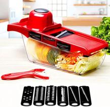 Mandolina Nicer Slicer 6 em 1 em Inox com Recipiente Integrado