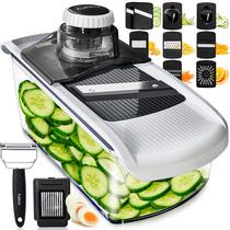 Mandoline Slicer Fullstar 11 em 1 com luva de segurança branca
