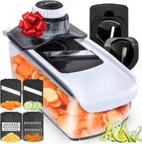 Mandoline Slicer Fullstar 6 em 1 com organizador e luva - branco