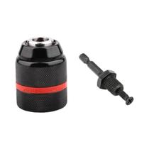 Mandril de Broca Sem Chave Ajustável (2-13mm) com Haste Hexagonal e Adaptador SDS