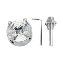 Mandril De Torneamento De Madeira Auto-Centralizável De 3 E 4 Garras Em Liga De Zinco Para Mini