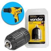 Mandril Manual De Aperto Rápido 10mm Rosca 3/8 Pol Vonder