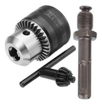 Mandril Para Furadeira Adaptador 1l2 Sds Plus Martelete Bosch Makita Skil Com Adaptador Chave 3Pçs