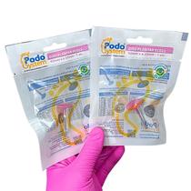 Mandril Plantar Rosa PodoSystem Kit com 2 Unidades Sistema 3 Furos para Podologia Profissional