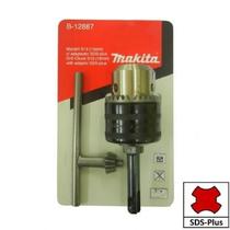 Mandril S13(13mm) c/ adaptador SDS Plus Makita B-12887 p/ broca madeira/metal em martelete SDS Plus