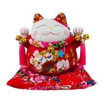 Maneki Neko Cofrinho Gato Da Sorte Atrai Dinheiro 16x18x16