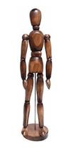 Manequim Articulado Vintage 30cm Marrom