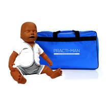 Manequim Bebê para Treinamento RCP com Bolsa - Practi-Baby Pele escura