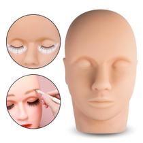 Manequim Cabeça Maleável Treino Cílios Sobrancelha Maquiagem Manequim Cabeça Maleável Treino Cílios Sobrancelha Maquiagem