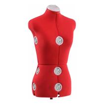 Manequim de Costura Ajustavel Singer Vermelho Tam 38 ao 44 Manequim de Costura Ajustavel Singer Vermelho Tam 38 ao 44