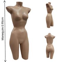 Manequim feminino adulto meio corpo (cinturinha) na cor bege - Ksouza manequins
