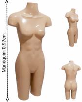 Manequim feminino adulto (Meio corpo definido N.38) na cor bege