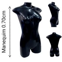 Manequim feminino adulto (meio corpo jo N.36) na cor preto