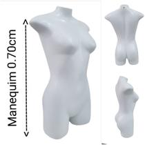 Manequim feminino adulto (meio corpo jó) na cor branca