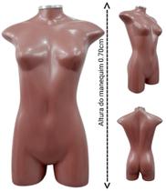 Manequim feminino adulto (meio corpo jô) na cor Rose + tampa de metal - Ksouza manequins
