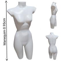 Manequim feminino adulto (Meio corpo modelo cinturinha N.36) na cor branco. Manequim feminino adulto (Meio corpo modelo cinturinha N.36) na cor branco.