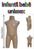Manequim infantil unissex ( Meio corpo Bebê, 6 meses a 1 ano) na cor bege Manequim infantil unissex ( Meio corpo Bebê, 6 meses a 1 ano) na cor bege