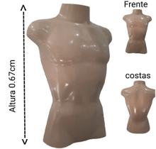 Manequim masculino adulto (Busto definido M.40) na cor bege