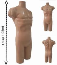 Manequim masculino adulto (Meio corpo definido M.40) na cor bege