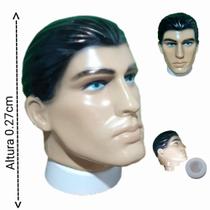 Manequim masculino (cabeça moldada maquiada) bege + suporte Manequim masculino (cabeça moldada maquiada) bege + suporte