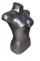 Manequim Plástico R.21 Feminino Busto Cor Preto Manequim Plástico R.21 Feminino Busto Cor Preto