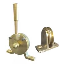 Manete Acelerador Bronze Barco Lancha + Roldana Única Manete Acelerador Bronze Barco Lancha + Roldana Única